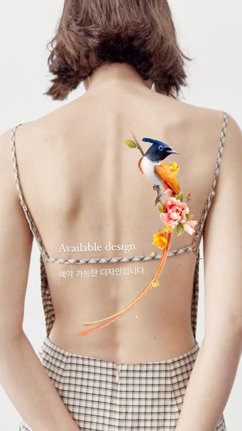 Flower-tailed bird